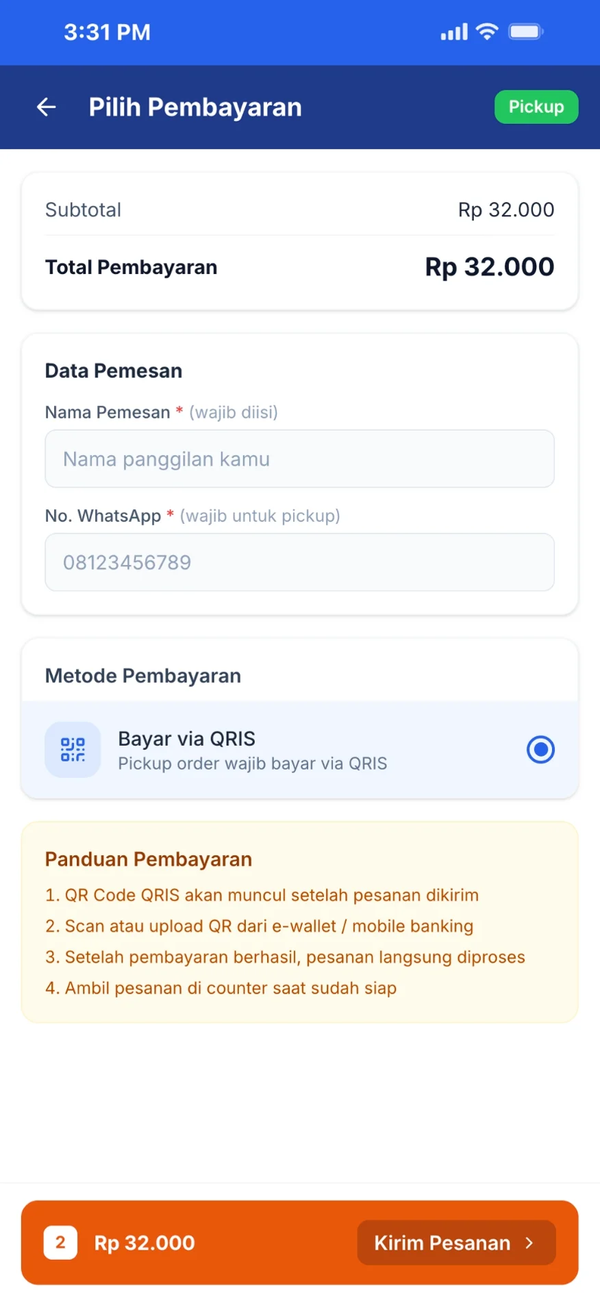 Pilih Pembayaran