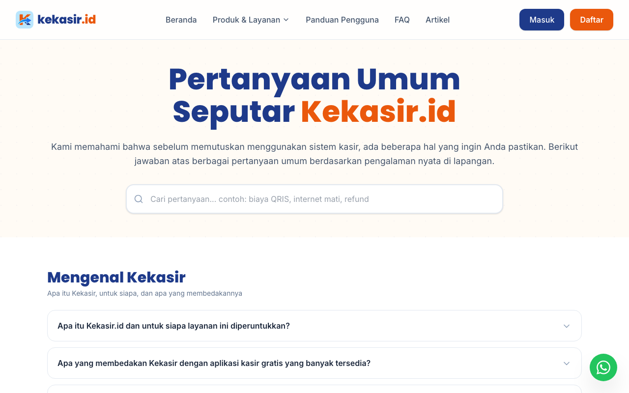 Halaman bantuan umum