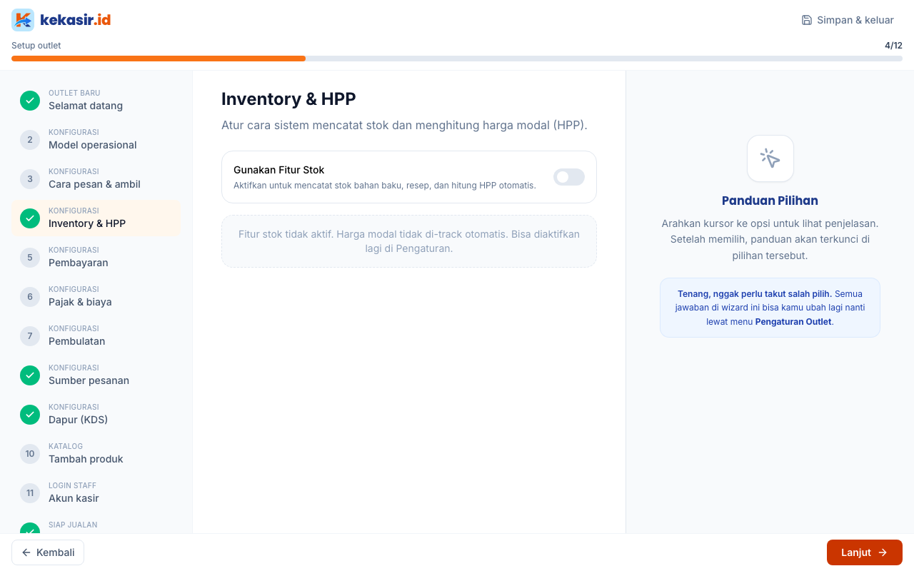 Langkah inventory & HPP