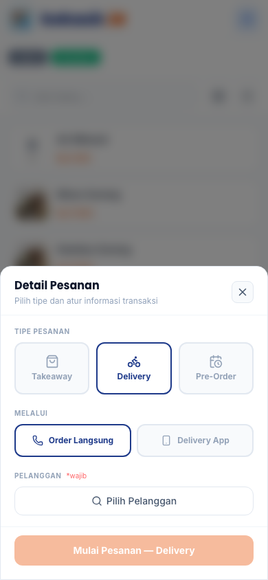 Delivery Order Langsung (tampilan ponsel)