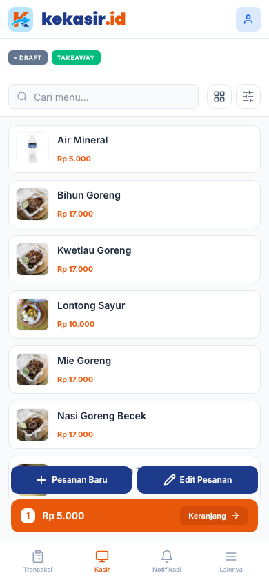 Dialog Diskon dengan kolom Kode Kupon (tampilan ponsel)